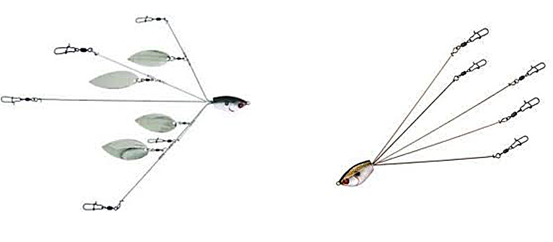 Striper Fishing Lures, Alabama rigs with Blades
