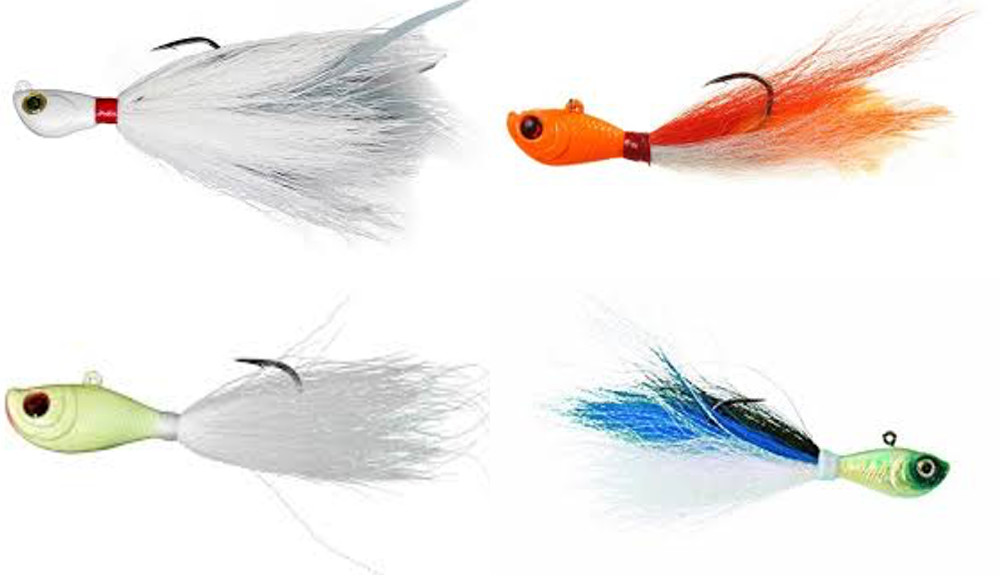 3 Pack Last Cast Tackle 1-2oz Orange /& White Bucktail Fishing Lure Jigs